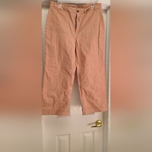 Old Navy High-Waisted Crop Chino Wide Leg Pants Size 12